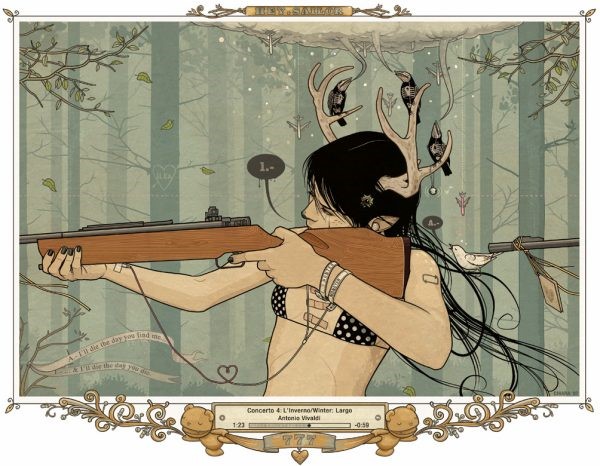 Chiara Bautista huntress illustration