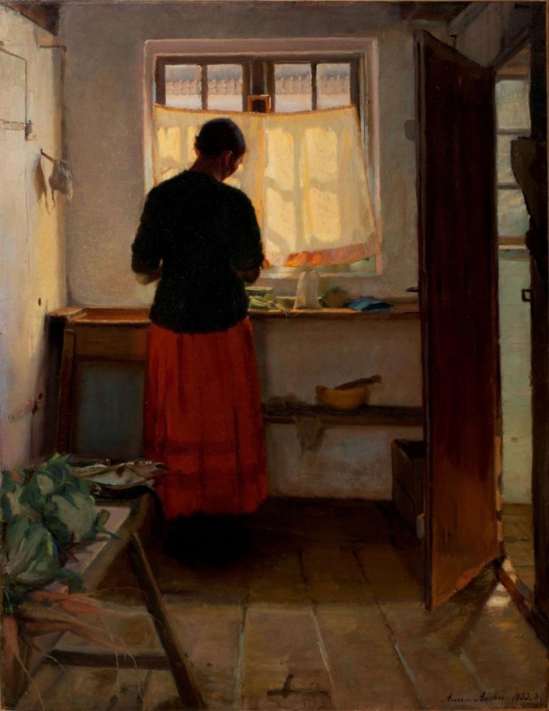Anna Ancher (1859-1935) – Girl in the Kitchen