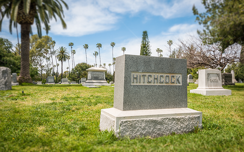Hollywood Forever cemetery Hitchcock tomb Jared Cowan LA mag